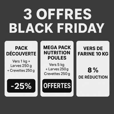 🖤🐔 Black Friday Crispy Bug : 3 Offres Exceptionnelles pour vos Poules !